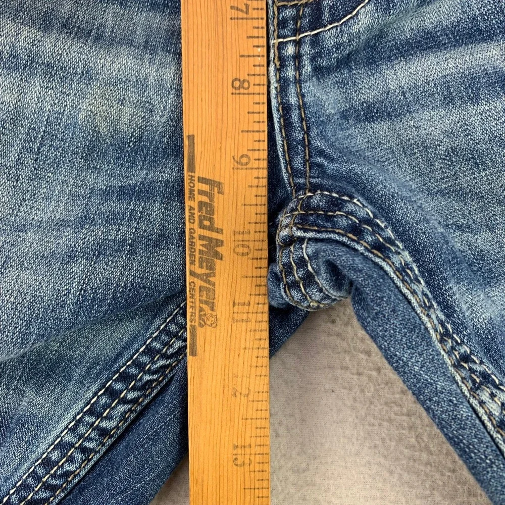 BKE Ryan Straight‎ Leg Jeans Men's 34S Blue Denim 100% Cotton Western Stretch